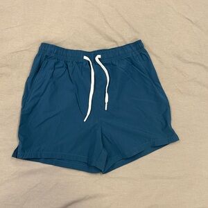 Teal Drawstring Shorts